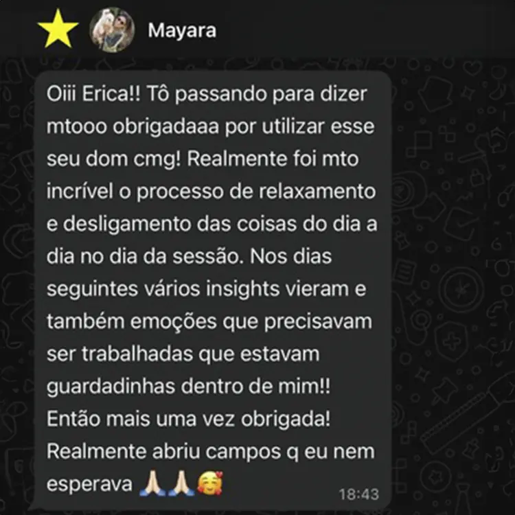 Depoimento de cliente da Jornada da Presença